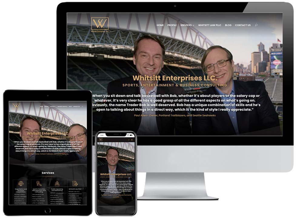 Whitsitt Enterprises - JF Designs Web Design Work Portfolio