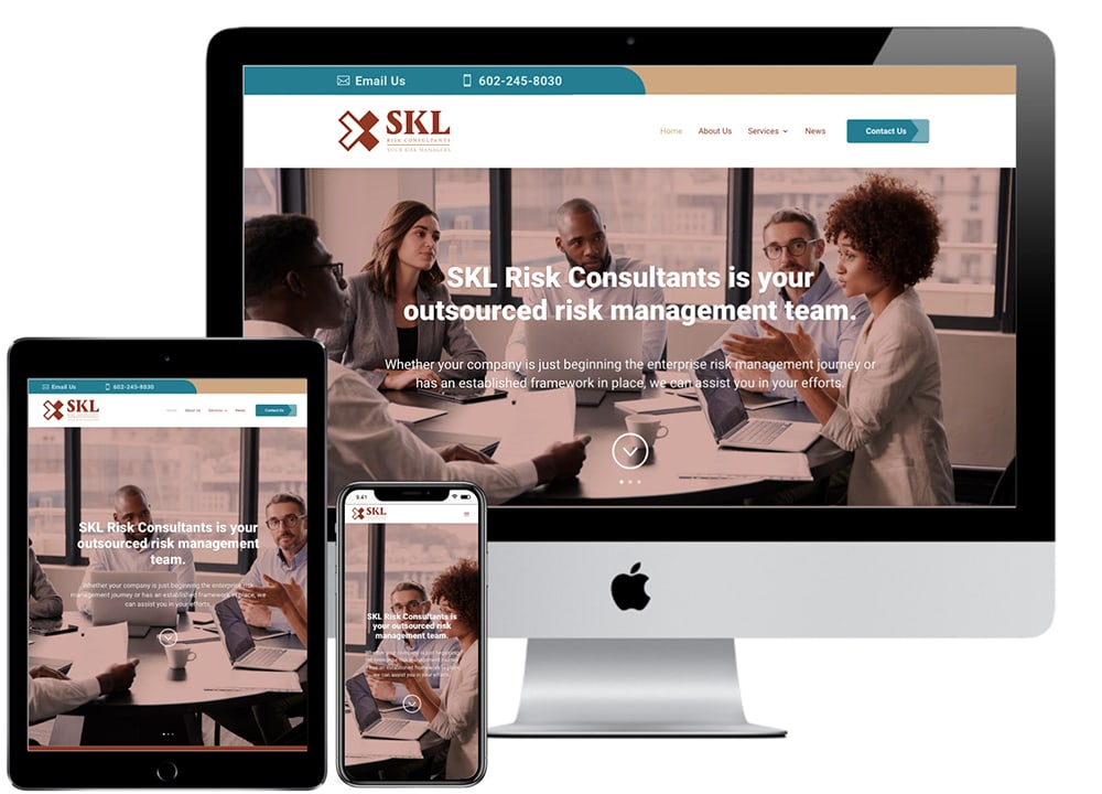 SKL Risk Consultants Website Portfolio